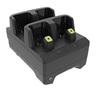 ZEBRA RS5100/RS6100 2 Bay Charger. Each bay can be used to charge a platform scanner and/or BAT with the addition of a removal shim. Requires PWR-WUA5V12W0US and CBL-TC5X-USBC2A-01. Optional Shim for BAT ch