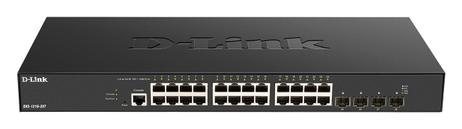 D-LINK DXS 1210-28T - 28-porters 10GbE smart switch - 24 x 10GBase-T + 4 x 25 Gigabit SFP28 - rackmonterbar (DXS-1210-28T)