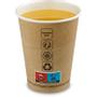 WhiteLabel Kaffebæger Ø89x101mm 30cl brun 50stk