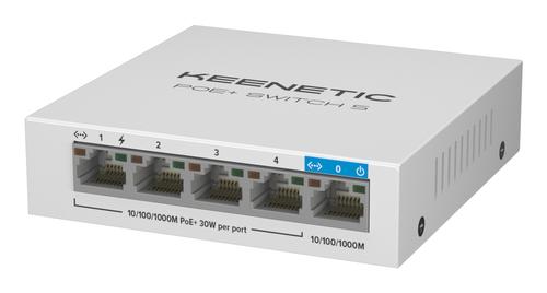 KEENETIC PoE+ switch with 4 ports + 1 uplink port (KN-4610-01-EU)