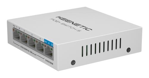 KEENETIC PoE+ switch with 4 ports + 1 uplink port (KN-4610-01-EU)