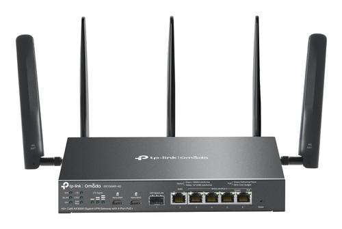 TP-LINK ER706WP-4G Omada 4G+ Cat6 AX3000 Gigabit VPN Gateway with 4-Port PoE+ (ER706WP-4G)