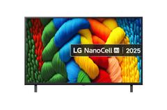 LG 43" NANO80 AI 4K NanoCell Smart TV (2025) 60Hz, 4K NanoCell, webOS 25, ALLM, eARC, 3x HDMI, Alpha 7 AI-prosessor