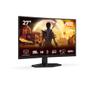 AOC C Gaming C27G42E - LED monitor - gaming - curved - 27" - 1920 x 1080 Full HD (1080p) @ 180 Hz - Fast VA - 300 cd/m² - 3000:1 - HDR10 - 0.5 ms - 2xHDMI, DisplayPort - speakers - black, red (C27G42E)