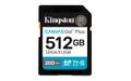 KINGSTON 512GB SDXC Canvas Go Plus Gen4 200MB/s C10 UHS-I U3 V30