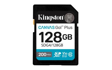 Kingston 128GB Canvas Go Plus Gen4 SD-kort, UHS-I, U3, V30, A2 (SDG4/128GB)
