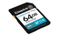 KINGSTON 64GB SDXC Canvas Go Plus Gen4 200MB/s C10 UHS-I U3 V30 (SDG4/64GB)