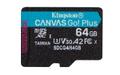 KINGSTON 64GB microSDXC Canvas Go Plus Gen4 200R A2 U3 Single Pack w/o ADP