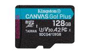 Kingston 128GB Canvas Go Plus Gen4 microSD-kort, UHS-I, U3, V30, A2, uten SD-adapter