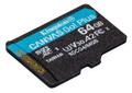 KINGSTON 64GB microSDXC Canvas Go Plus Gen4 200MB/s A2 U3 V30 Card + Adapter (SDCG4/64GB)