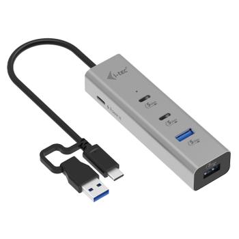 I-TEC METAL HUB USB-C/A PD 85W CHARGING HUB 2X USB-C + 2X USB-A PERP (CAHUBMETAL2A2CPD)