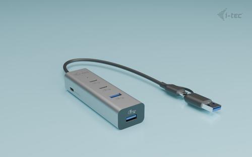 I-TEC METAL HUB USB-C/A PD 85W CHARGING HUB 2X USB-C + 2X USB-A PERP (CAHUBMETAL2A2CPD)