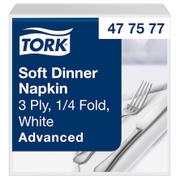 TORK 477577 Advanced Soft servietter 39x39cm hvid 100stk