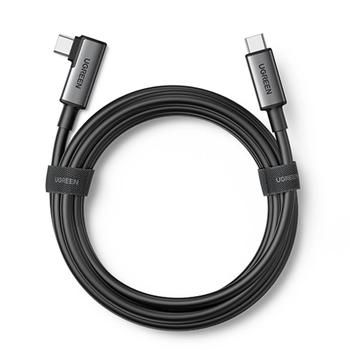 UGREEN USB-C to USB-C Cable, Angled right, 5m - Black (90629)