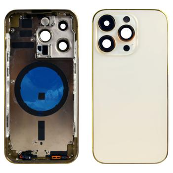Apple spare parts iPhone 14 Pro Max Complete Back Cover with Frame (No Logo) - Gold (A14PMBHGG4)