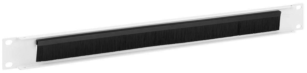 Rackmount IT 1U Blind Plate with Brush - (AC-BP3-WHT)