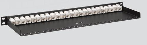 Rackmount IT Patchpanel 24 port - 2/3U - (AC-PP1-BLK)