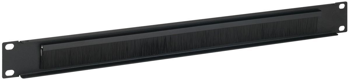 Rackmount IT 1U Blind Plate with Brush - (AC-BP3-BLK)