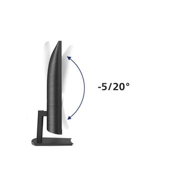 PHILIPS E-line 241E1SCA - LED monitor - curved - 24" (23.6" viewable) - 1920 x 1080 Full HD (1080p) @ 75 Hz - VA - 250 cd/m² - 3000:1 - 4 ms - HDMI, VGA - speakers - textured black (241E1SCA/00)