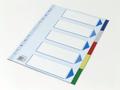 Q-Line Faneblad Q-Line A4 5-delt m/kartonforblad