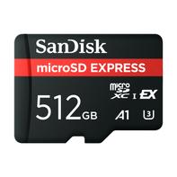 SanDisk microSD Express Card 512GB 880MBps/650MBps, støtter Nintendo Switch 2, PCIe NVMe, U3, UHS-I, A1