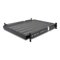 StarTech Server Rack Shelf - 2U - 20 to 30in Adjustable Mounting Depth - Vented - Server Rack Cabinet Shelf - 24in Deep - rack-hylle - 1U