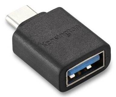 KENSINGTON n CA1010 - USB adapter - 24 pin USB-C (M) to USB Type A (F) - 5 V - 3 A - halogen-free,  molded - black (K33477WW)