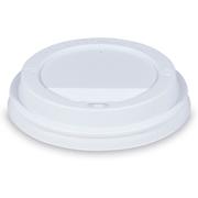 WhiteLabel Engangslåg til kaffebæger Ø80mm hvid 100stk