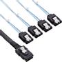 INLINE 27610, 0,75 m, Mand/Mand, Rød, Mini SAS SFF8087, 4xSATA