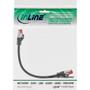 INLINE Patch Cable S/FTP PiMF Cat.6 250MHz PVC CCA black 0.25m (76122S)