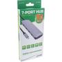 INLINE USB 3.2 Gen.2 Hub, 4x USB-C + 3x USB-A, PD 100W, aluminium,  grey (35392C)