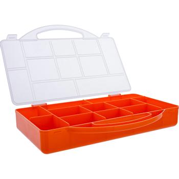 INLINE Small Components Box, 11 compartments,  271x186x40mm,  orange (43009M)