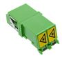 INLINE Fiber Optical Adapter Duplex LC/LC SM Ceramic Sleeve green ext. shutter