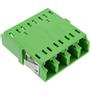 INLINE fibre optic coupler, quad LC/LC, singlemode,  green, ceramic sleeve (89989I)