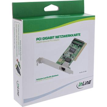 INLINE Gigabit Ethernet PCI Adapter 1x RJ45 (51115B)