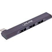 INLINE Slim USB-C Hub, 4-port, USB 3.0 + 3x USB 2.0, slim design
