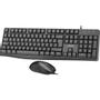 INLINE Basic Desktop II, keyboard-mouse set, USB cable, standard DE layout (55367A)