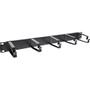 INLINE 19" Cable management panel, 5 large brackets, RAL9005, black (19110C)