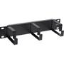 INLINE 10" Cable management panel, 3 brackets, RAL9005, black (19109A)