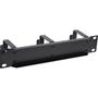 INLINE 10" Cable management panel, 3 brackets, RAL9005, black (19109A)