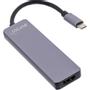 INLINE Multifunctional hub USB 3.2 Gen.1, 2x USB-A 5Gbps + HDMI 4K/30Hz + card reader, aluminium,  grey (33271I)
