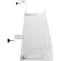 INLINE Cable guide/ shelf for under-table mounting, white (23198W)