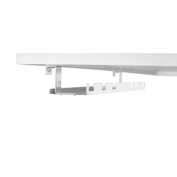 INLINE Cable guide/ shelf for under-table mounting, white (23198W)