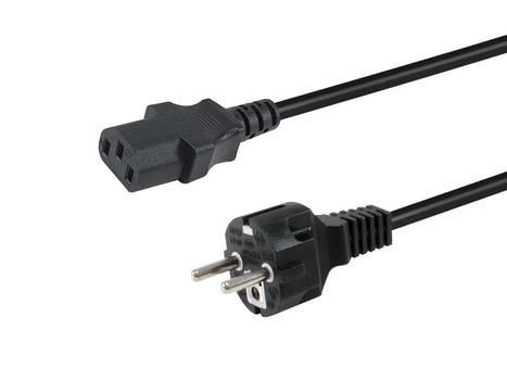 EQUIP Power Cable Black 1.8 M  (112110)
