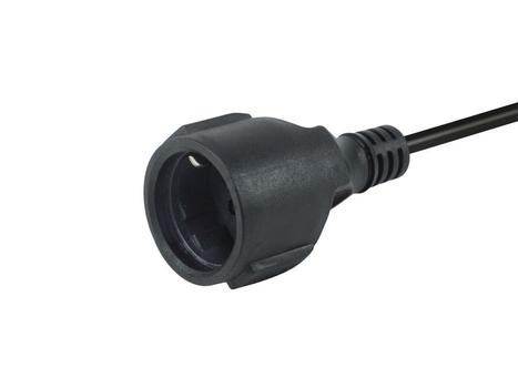 EQUIP Power Cable Black 0.25 M Iec  (112106)
