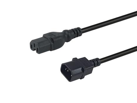 EQUIP Power Cable Black 1.8 M C14  (112170)