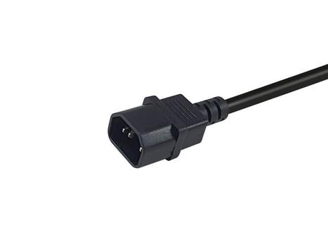 EQUIP Power Cable Black 0.25 M Iec  (112106)
