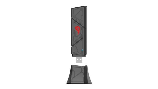 ASUS ROG USB-BE92 BE6500 Tri-band WiFi 7 USB adapter, 6GHz band, support 4096-QAM, Multi-link operation (MLO) (90IG09I0-MO0B00)