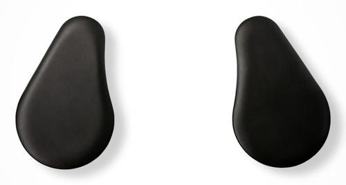 KENSON Universal underarmsstöd 2pk (svart) Ergonomi för optimal arbetsställning,  konstläder,  enkel montering (KAS8850G)