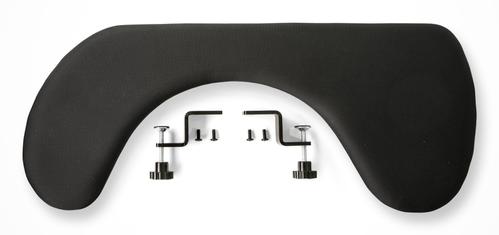 KENSON Asymmetrisk underarmsstøtte 70cm (sort) 9-28cm dybde, avlaster skuldre og nakke, monteres enkelt på <35mm bordplate (KAS8820G)